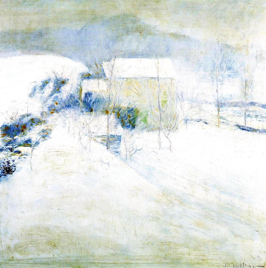 Snow Scene at Utica by John Henry Twachtman