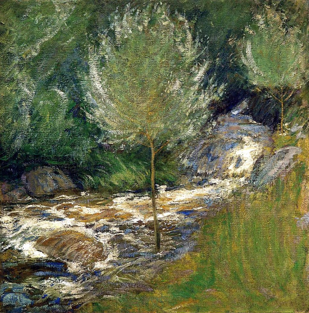 The Brook, Greenwich, Connecticut (aka Horseneck Falls, Greenwich, Connecticut) by John Henry Twachtman