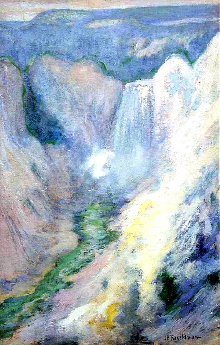 Waterfall in Yellowstone by John Henry Twachtman