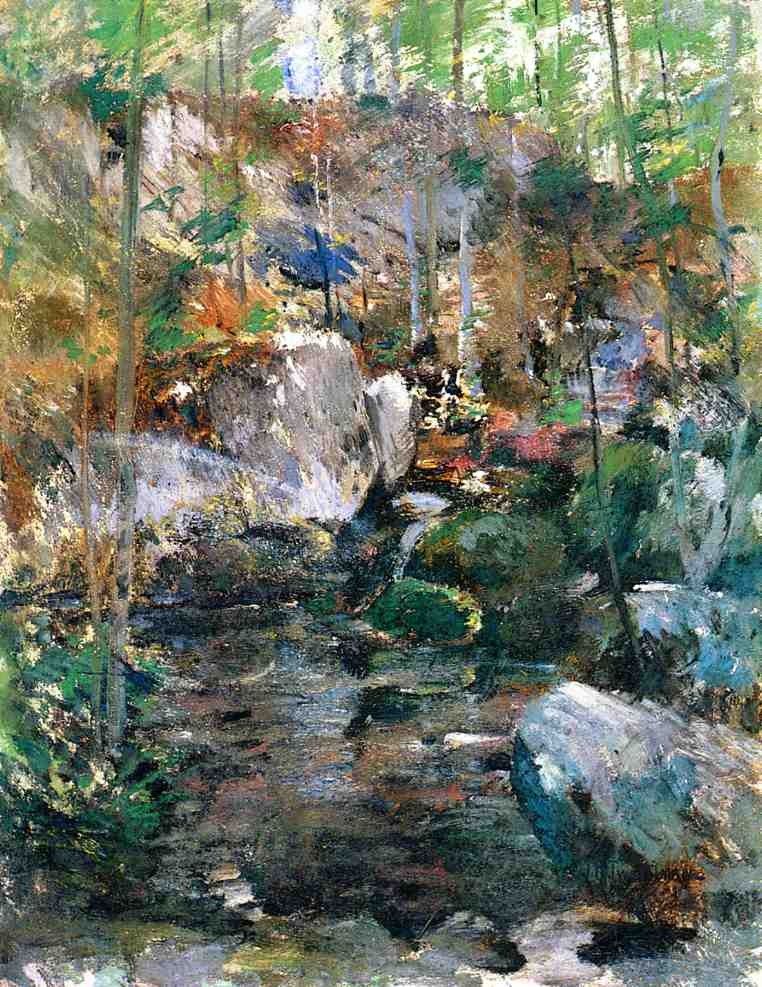 Woodland-Stream by John Henry Twachtman