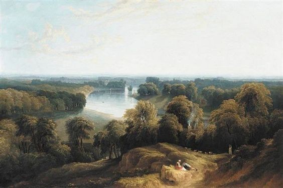 A view of the thames from richmond hill by John Martin