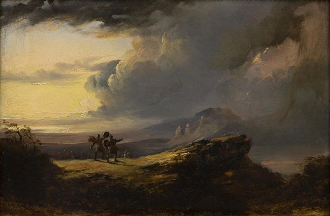 Macbeth et les trois Sorcières by John Martin