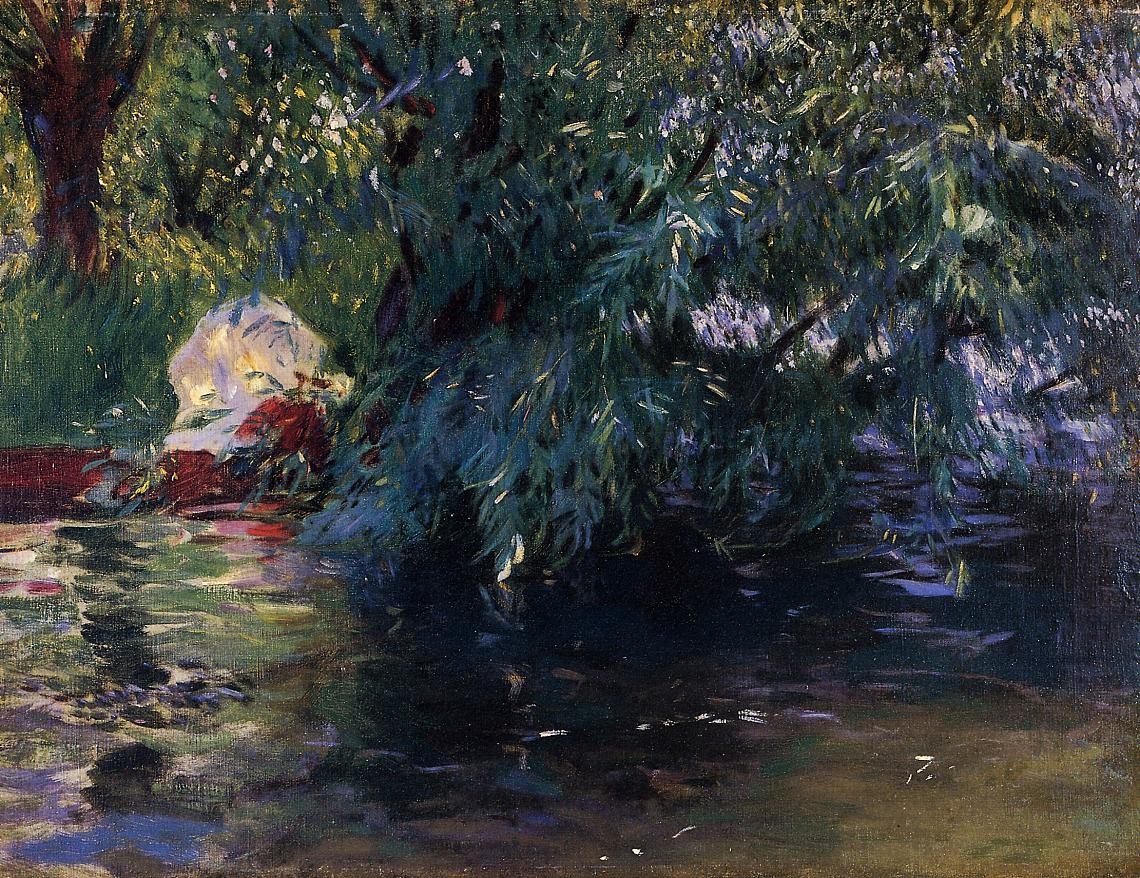 A Backwater, Calcot Mill near Reading by John Singer Sargent