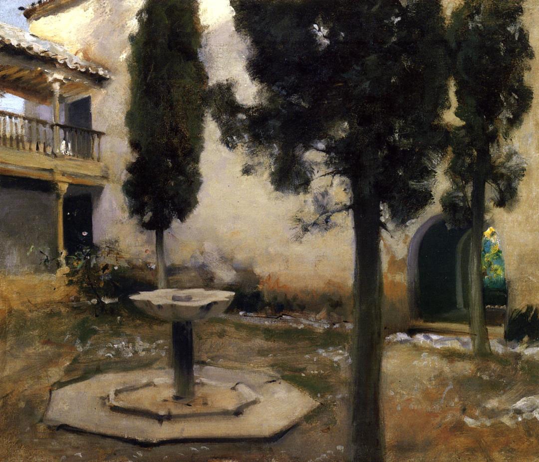 Alhambra, Patio de la Reja by John Singer Sargent