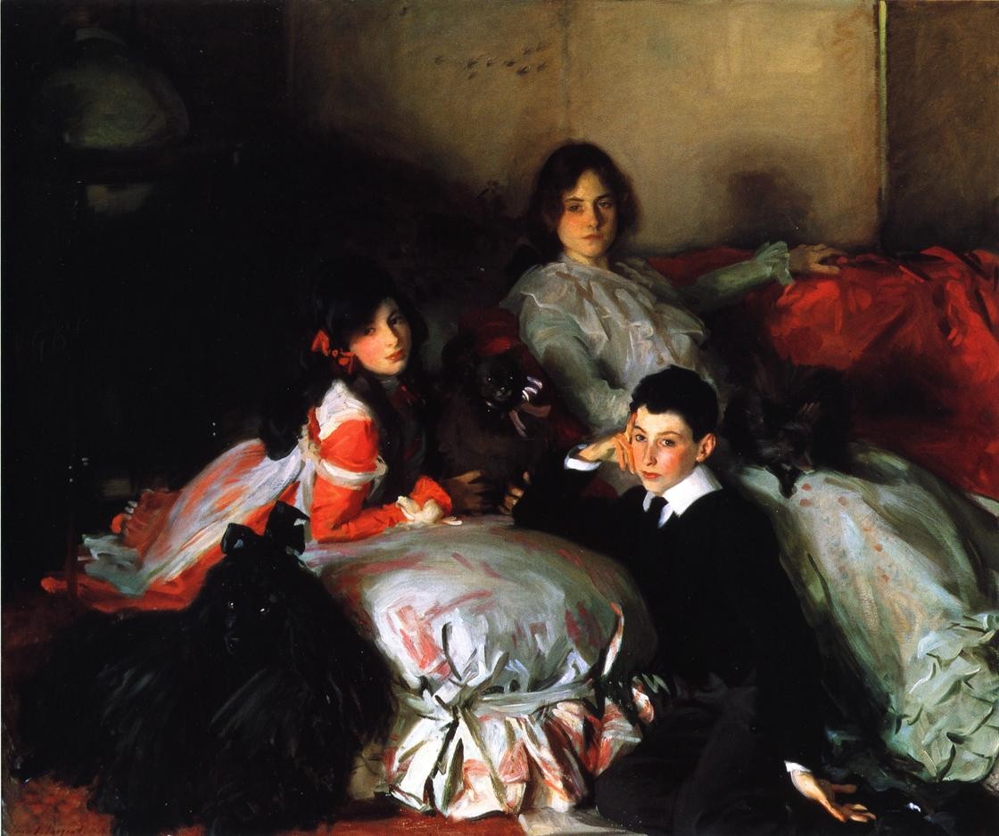 Essie, Ruby and Ferdinand, Children of Asher Wertheimer by John Singer Sargent