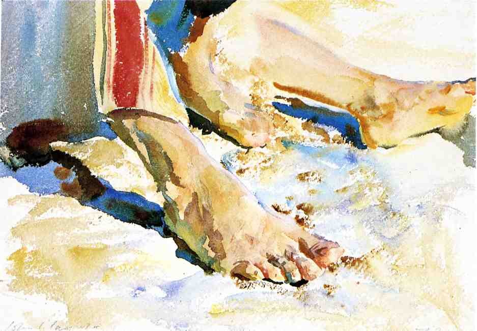 Feet of an Arab, Tiberias by John Singer Sargent