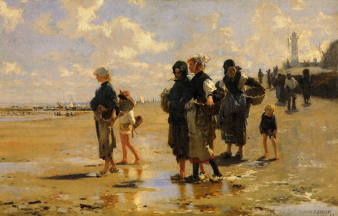 Fishing for Oysters at Cancale by John Singer Sargent