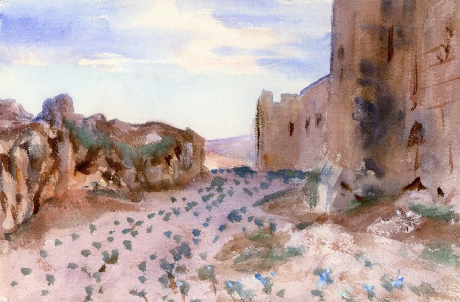 Fortress, Roads and Rocks by John Singer Sargent