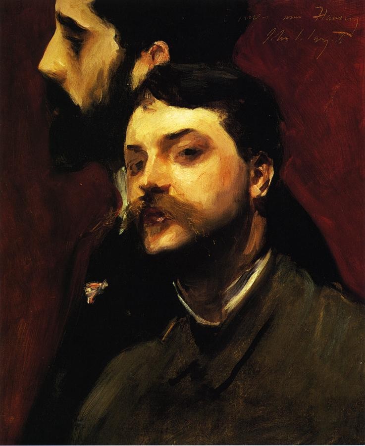 Francois Flameng and Paul Helleu by John Singer Sargent