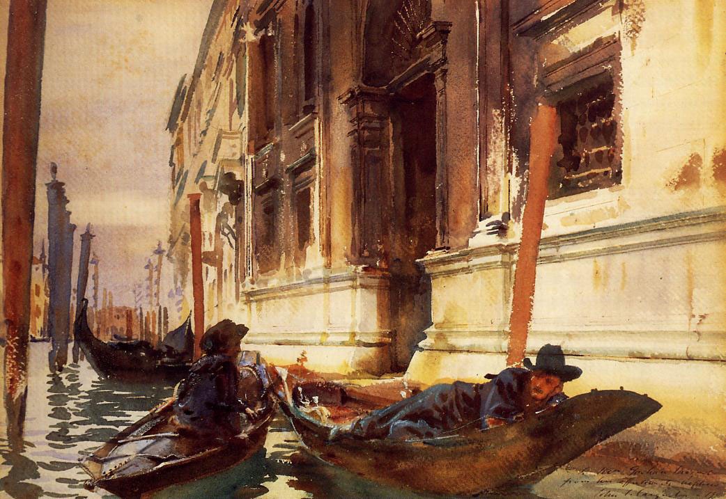 Gondolier's Siesta by John Singer Sargent