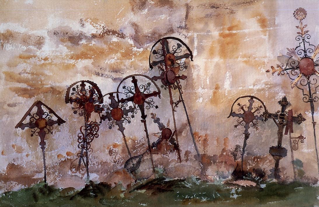 Graveyard in the Tyrol by John Singer Sargent