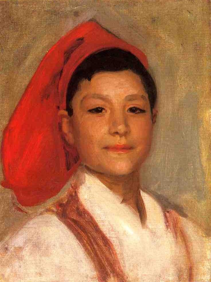 Head of a Neapolitan Boy by John Singer Sargent