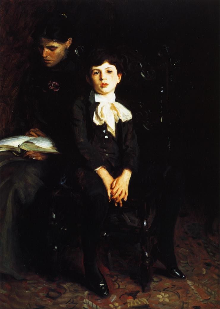 Homer Saint Gaudens and His Mother by John Singer Sargent