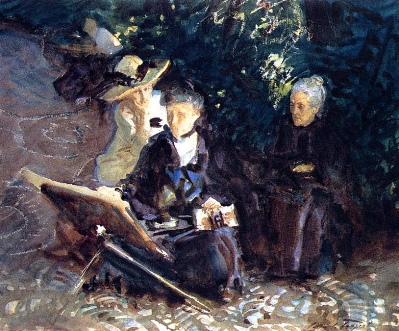 In the Generalife, Granada by John Singer Sargent
