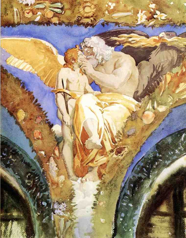 Jupiter Beseeching Eros by John Singer Sargent