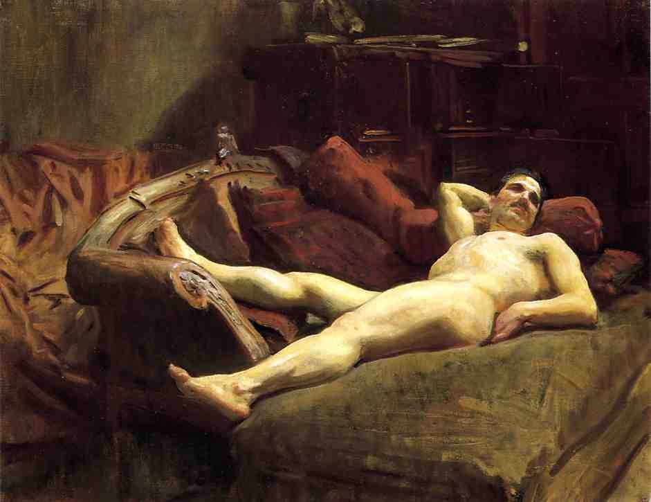 Male Model Resting by John Singer Sargent