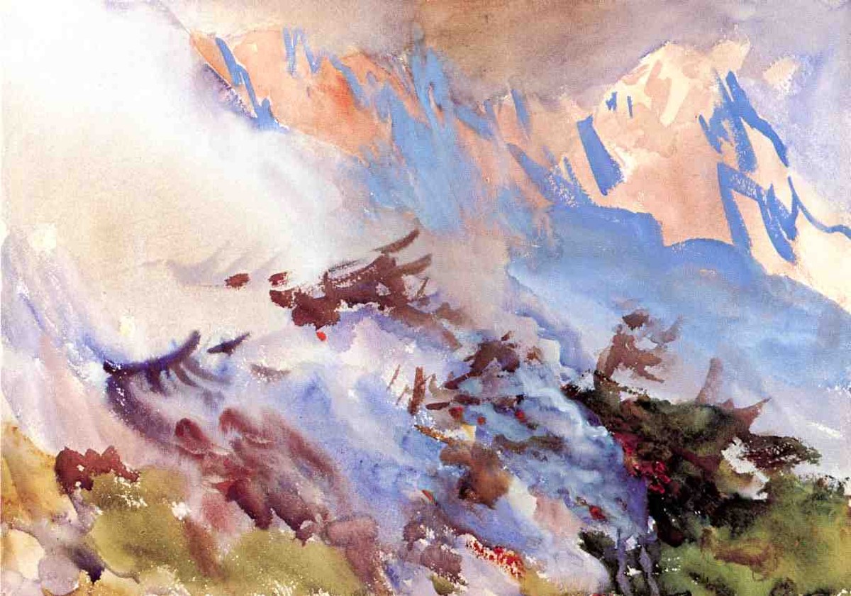 Mountain Fire by John Singer Sargent