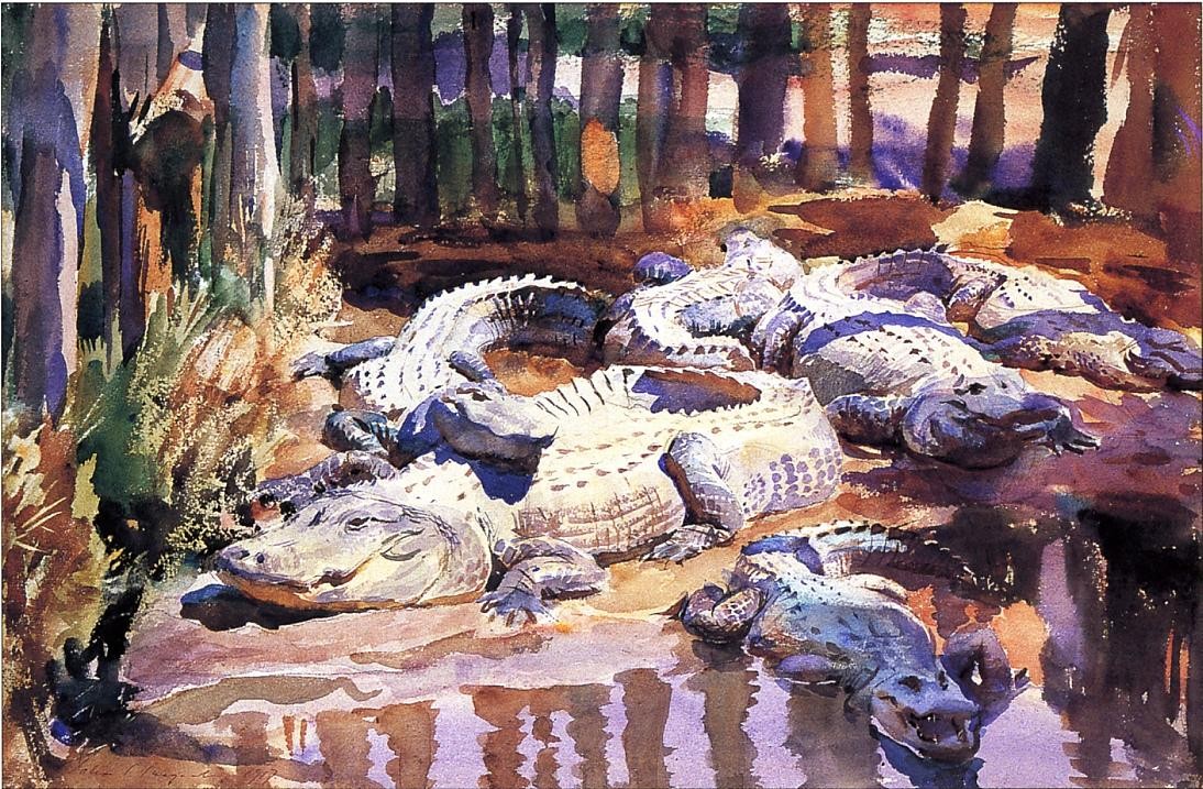 Muddy Alligators by John Singer Sargent