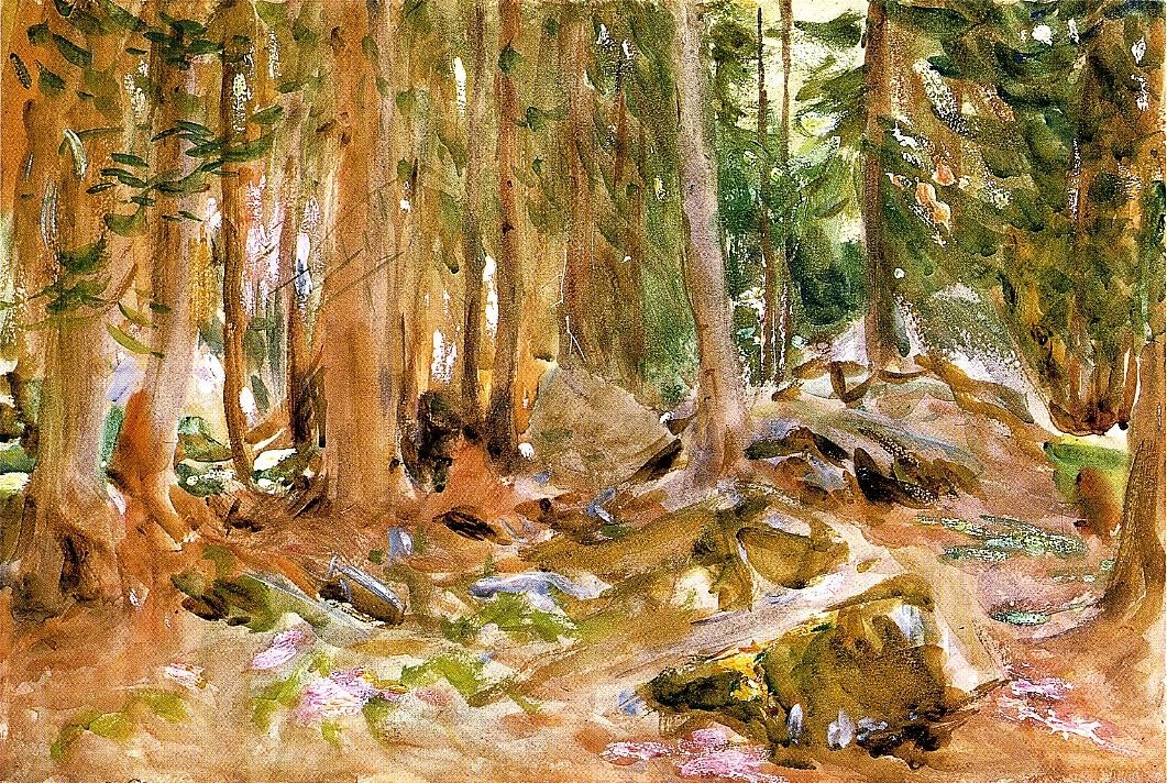 Pine Forest by John Singer Sargent