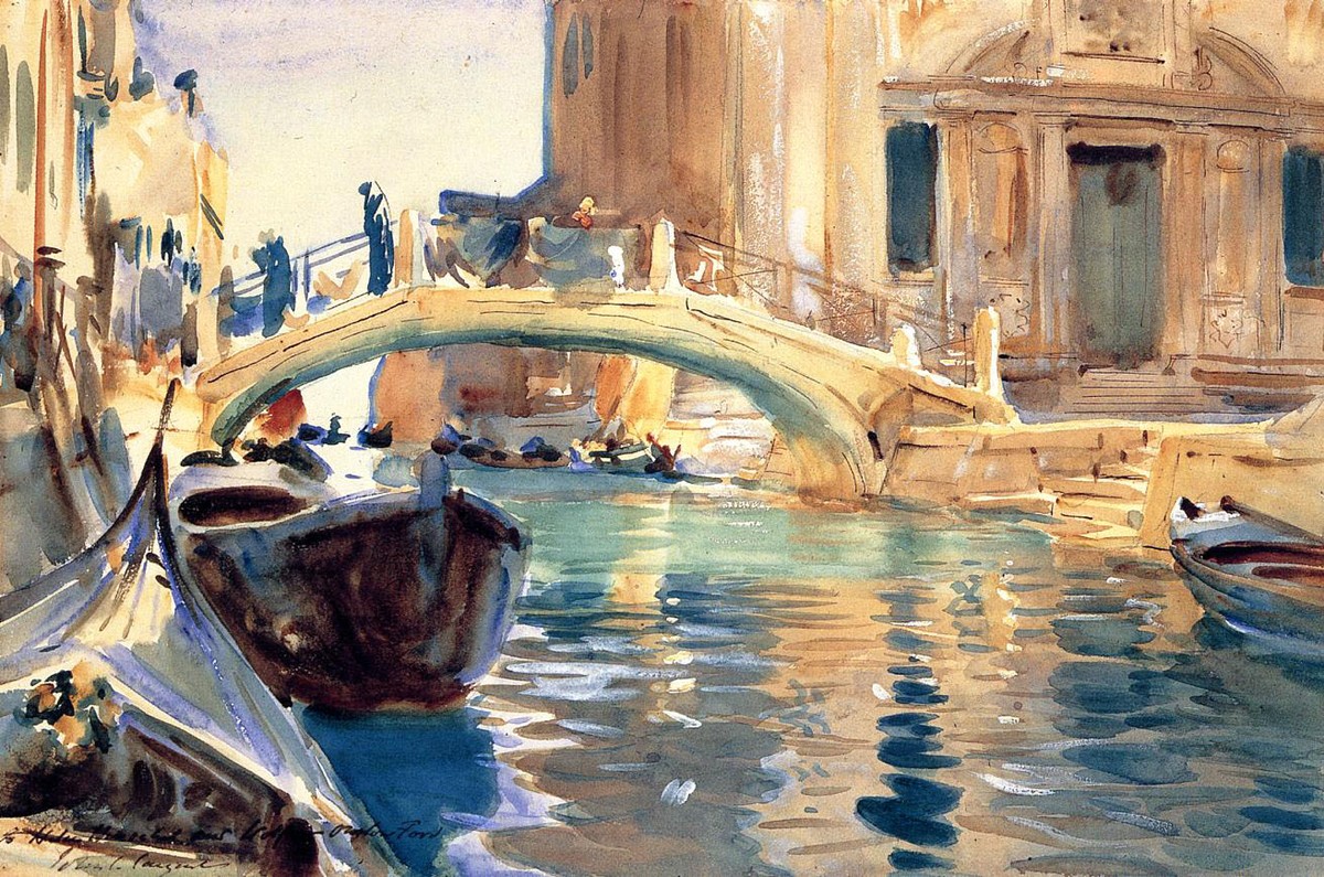 Ponte San Giuseppe di Castello, Venice by John Singer Sargent