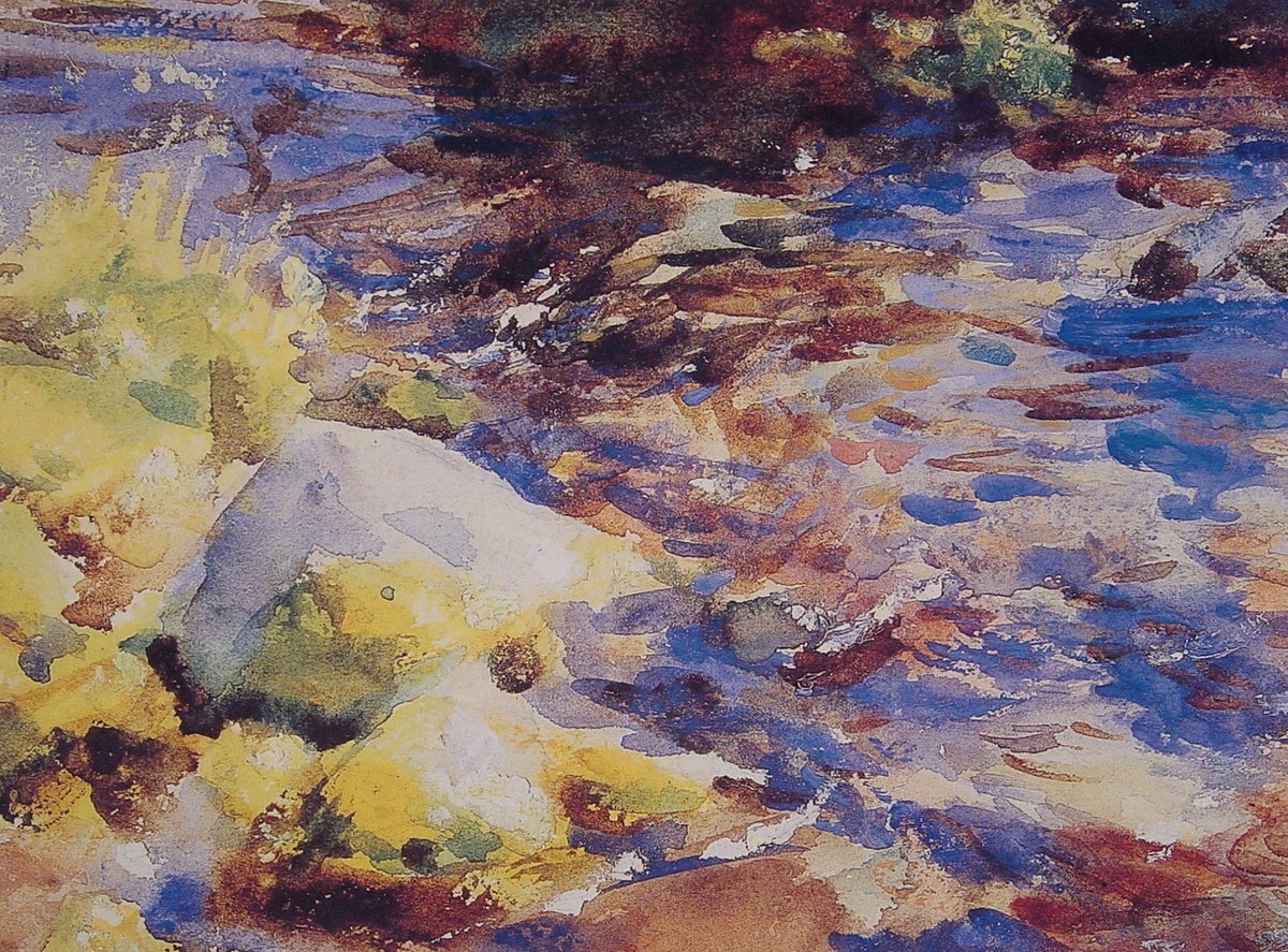 Reflections Rocks and Water by John Singer Sargent