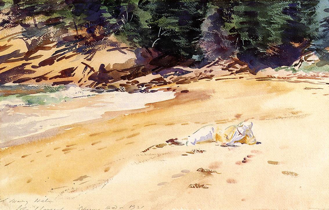 Sand Beach, Schooner Head, Maine by John Singer Sargent