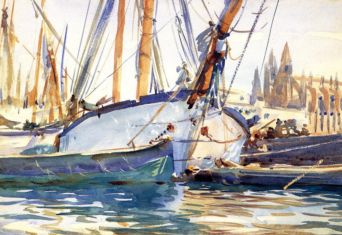 Shipping, Majorca by John Singer Sargent