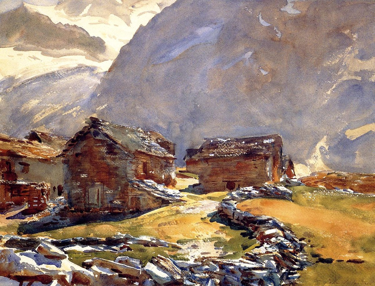 Simplon Pass Chalets by John Singer Sargent