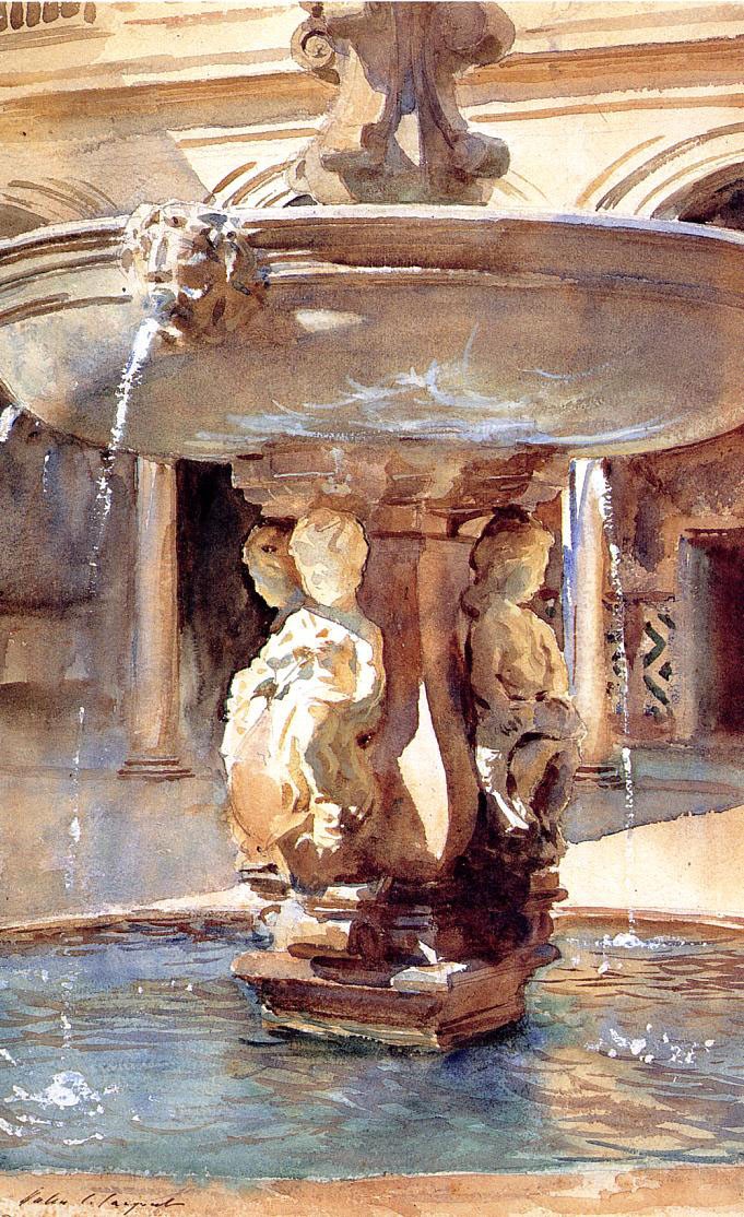 Spanish Fountain by John Singer Sargent