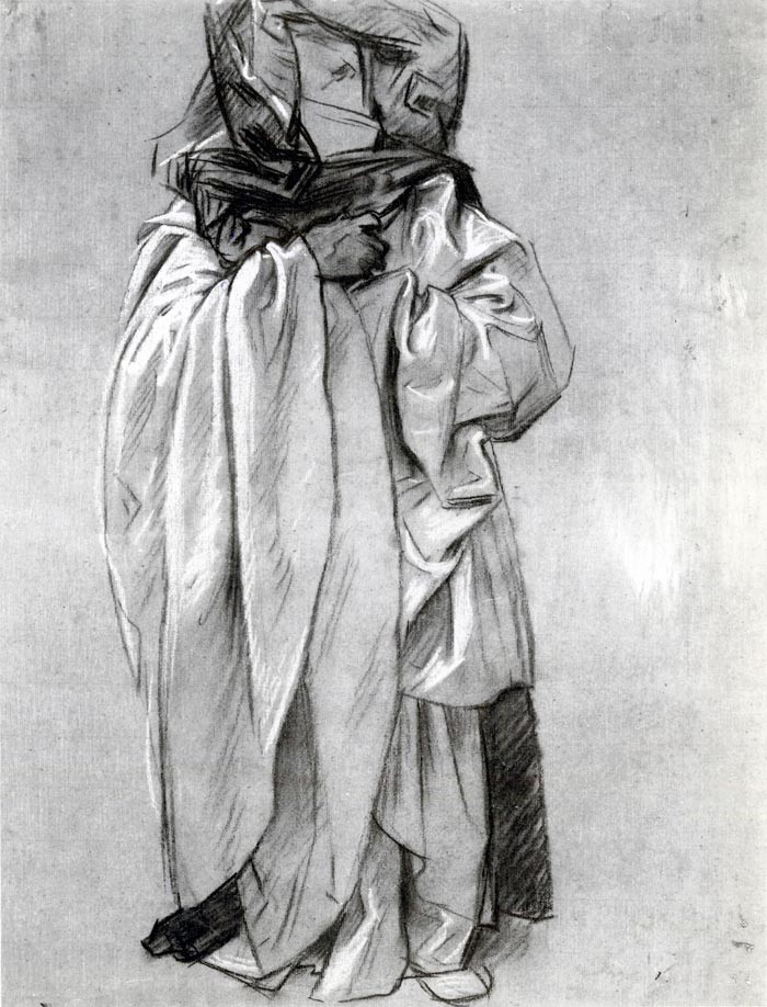 Study of Ezekiel for Frieze of the Prophets by John Singer Sargent