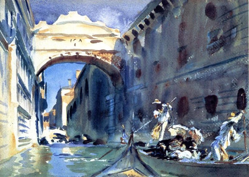The Bridge of Sighs by John Singer Sargent