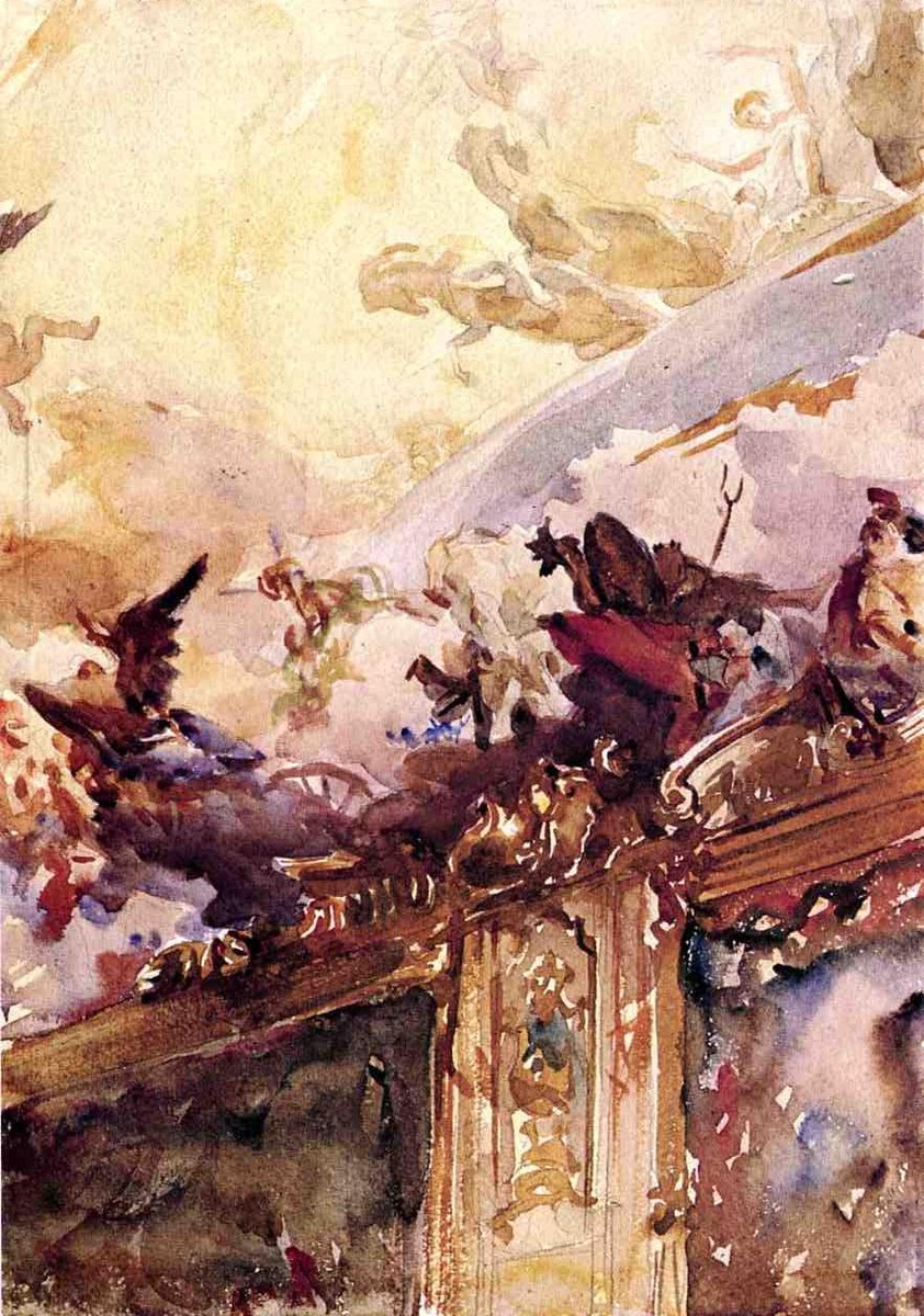 Tiepolo Ceiling, Milan by John Singer Sargent