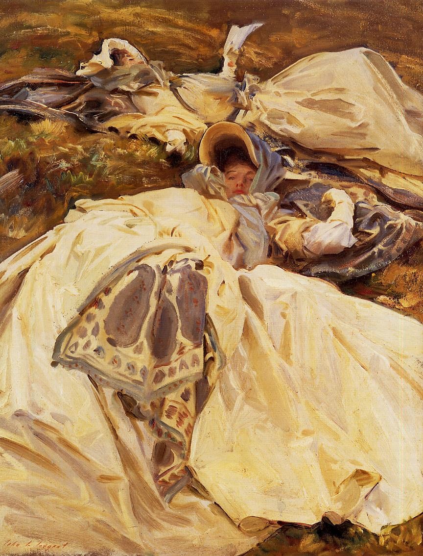 Two White Dresses by John Singer Sargent