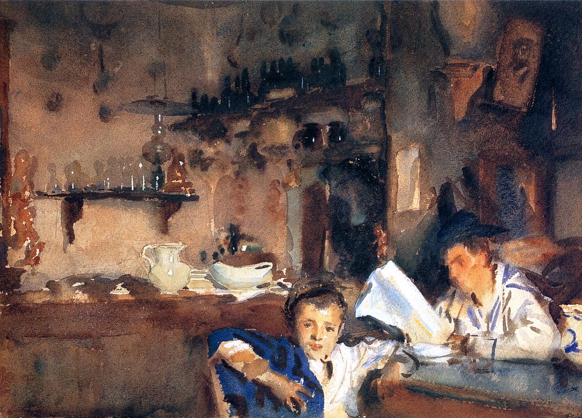 Venetian Interior by John Singer Sargent