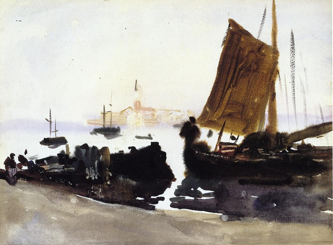 Venice, Sailing Boat by John Singer Sargent