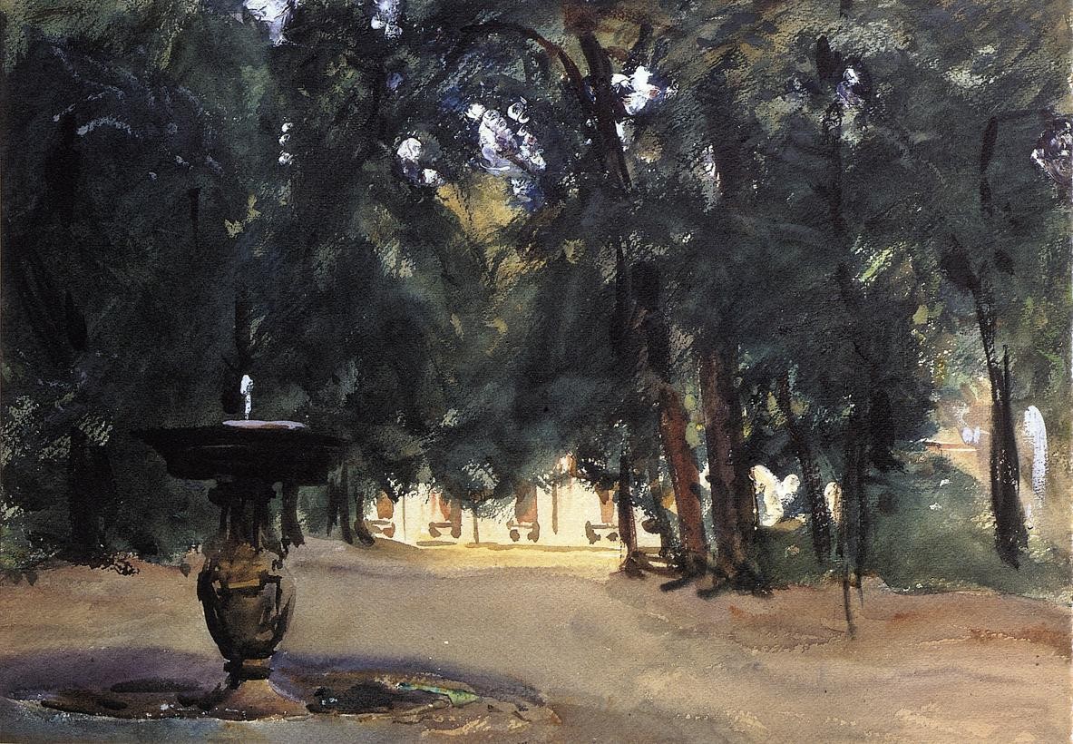 Villa Torlonia Fountain by John Singer Sargent