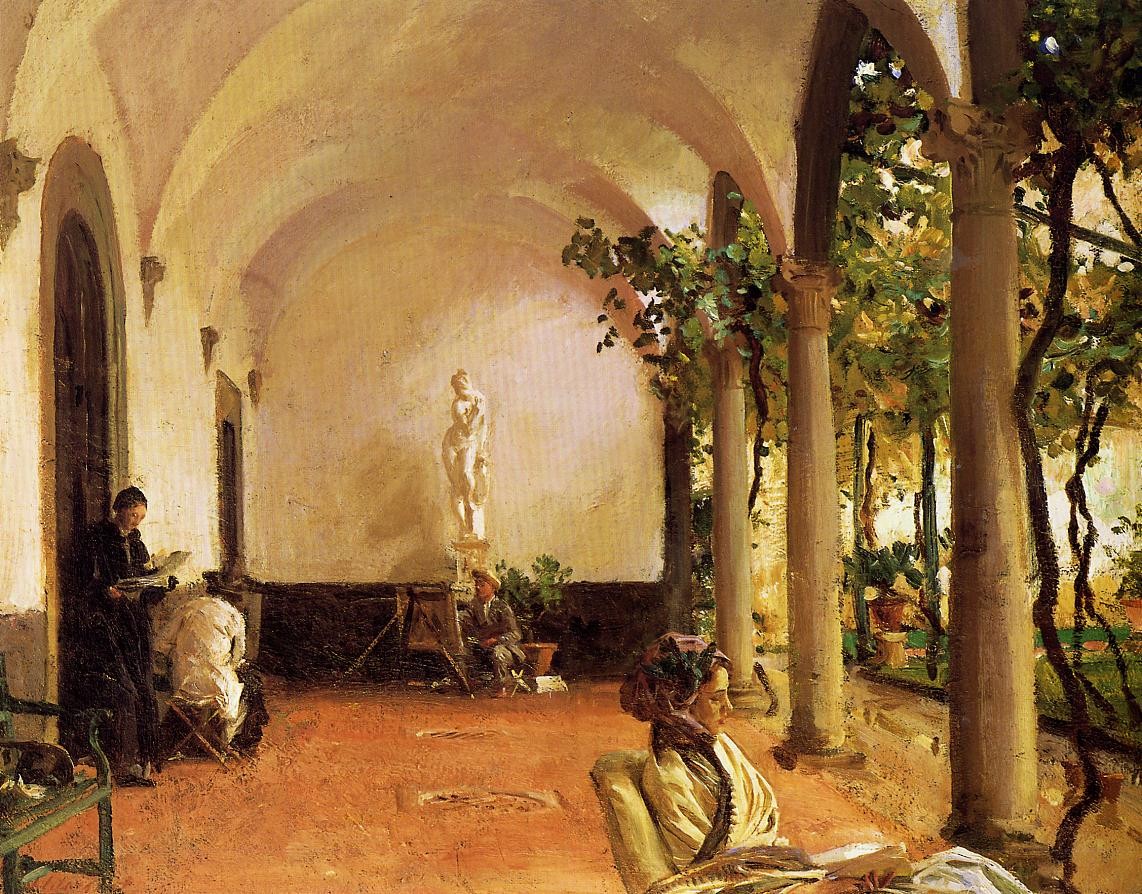 Villa Torre Galli The Loggia by John Singer Sargent