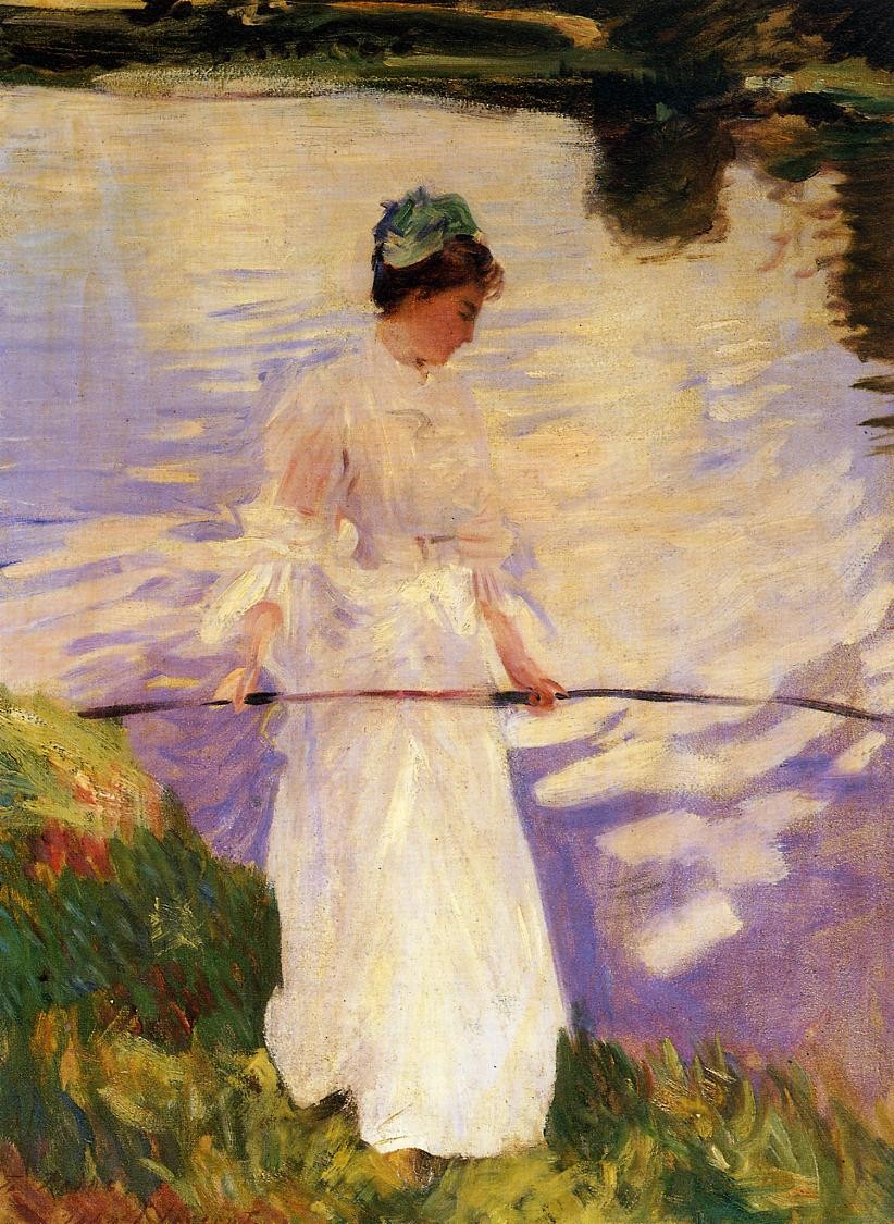 Violet Fishing by John Singer Sargent