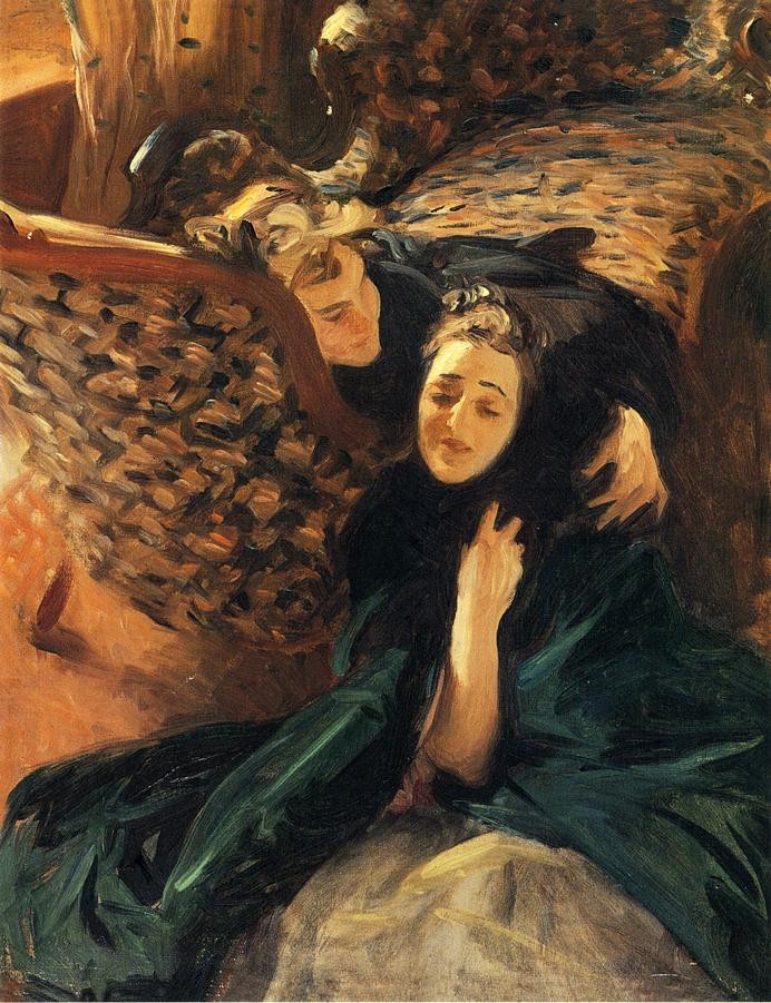 Violet Sargent and Flora Priestley by John Singer Sargent