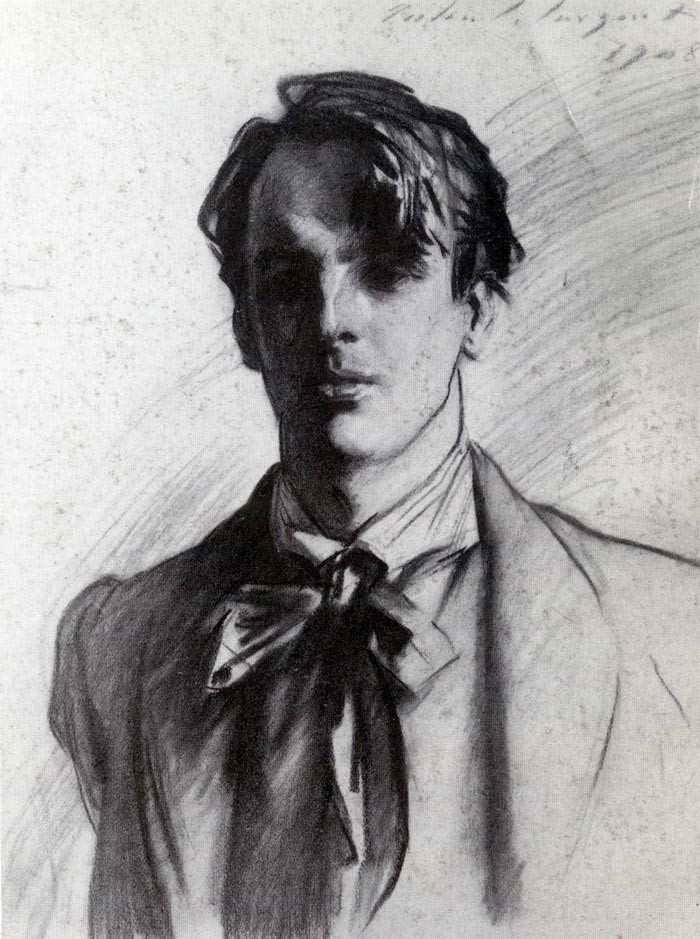 William Butler Yeats by John Singer Sargent