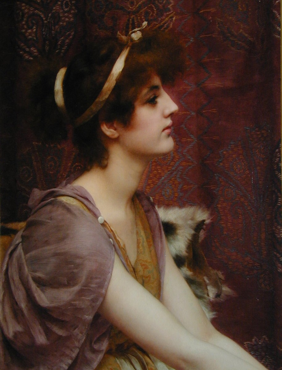 A Classical Beauty by John William Godward