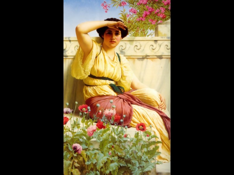 A Tryst by John William Godward