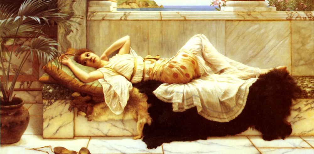 Liegende by John William Godward