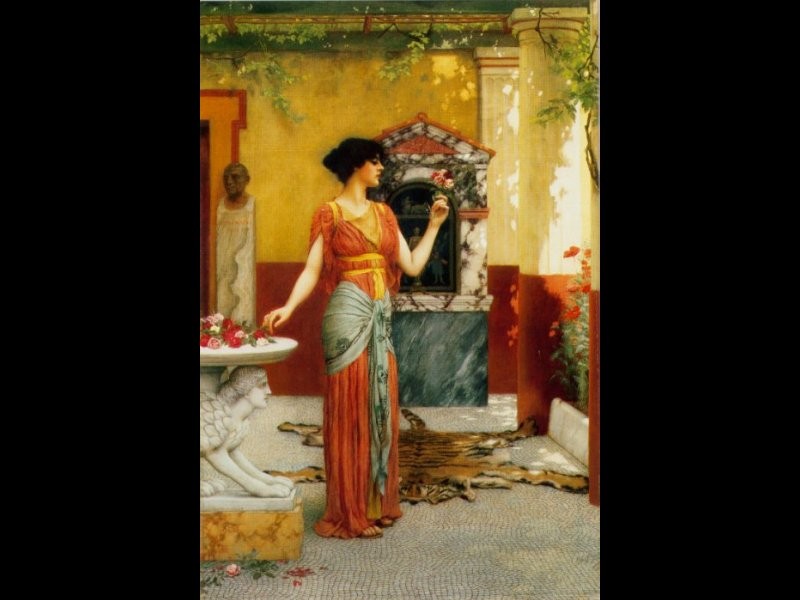 The Bouquet by John William Godward