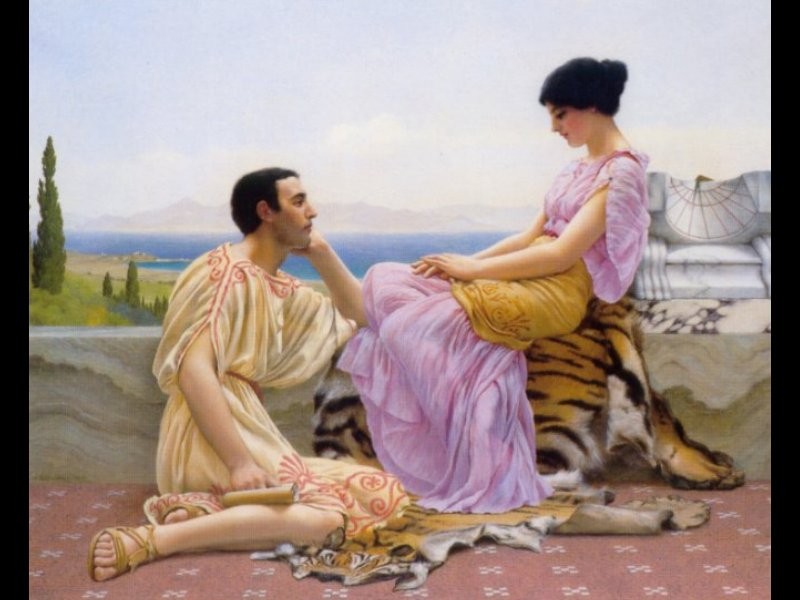 Youth and Time by John William Godward