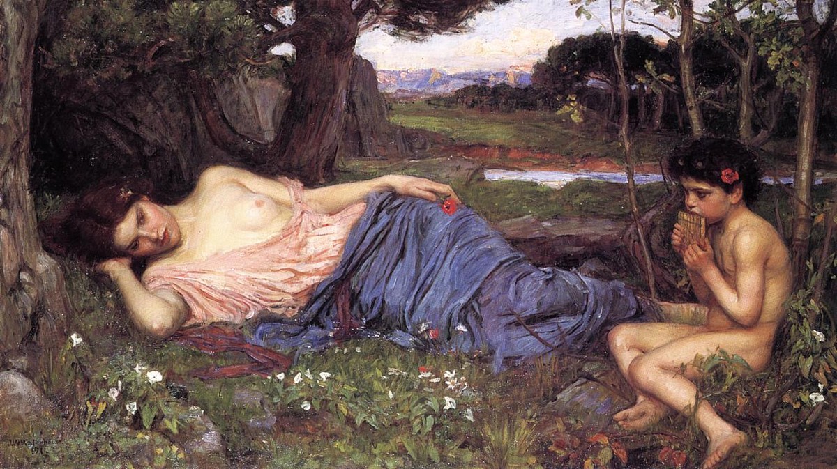 Listen to my Sweet Pipings by John William Waterhouse