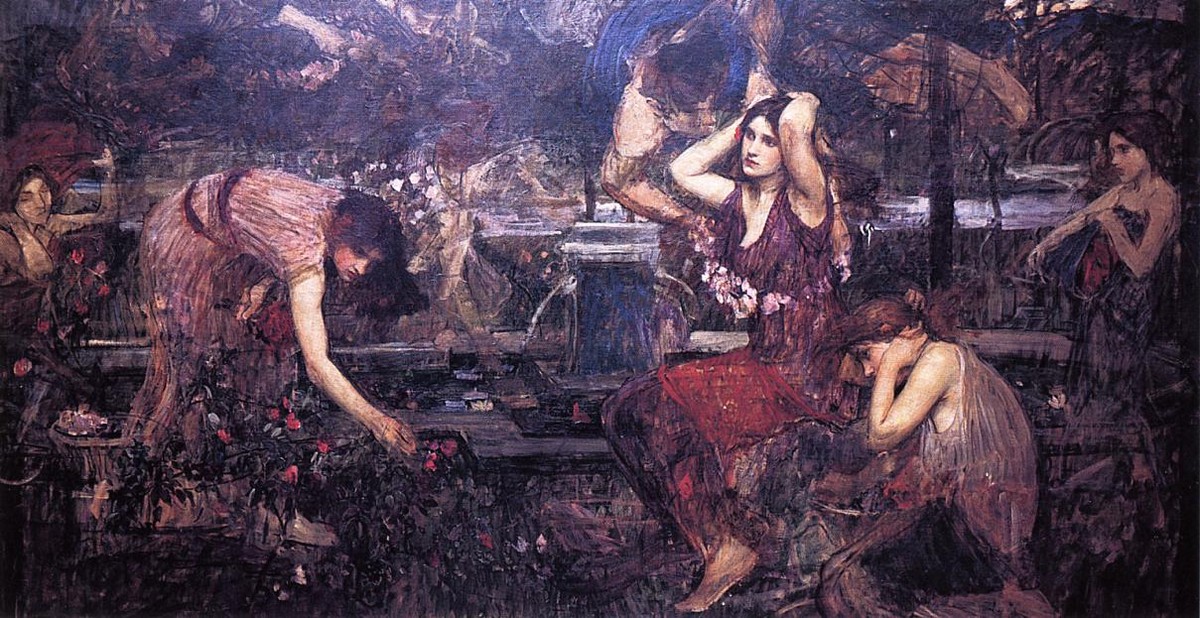 Sketch for Flora and the Zephyrs by John William Waterhouse