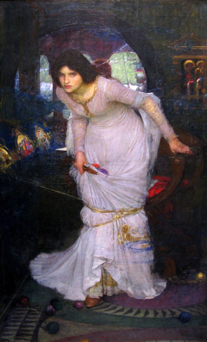 The Lady of Shalott Looking at Lancelot by John William Waterhouse