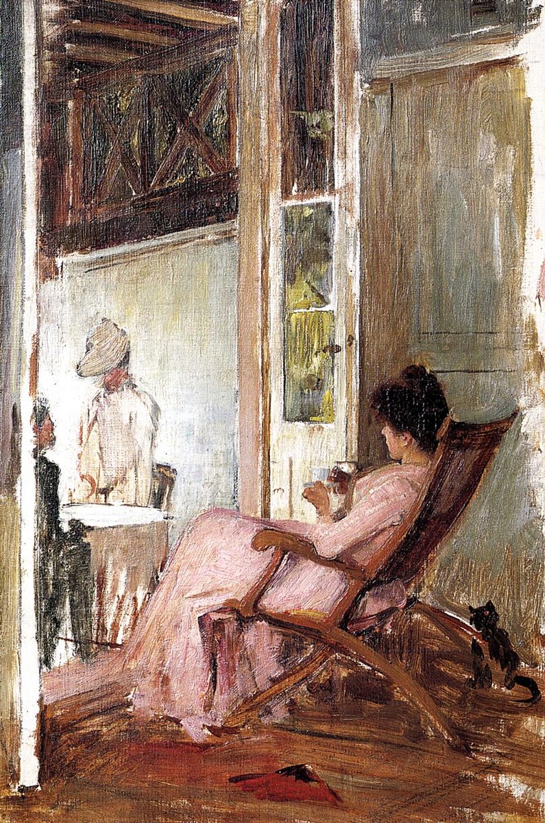 The Loggia by John William Waterhouse