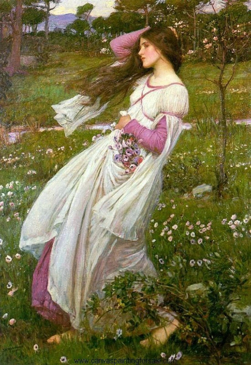 Windflowers by John William Waterhouse